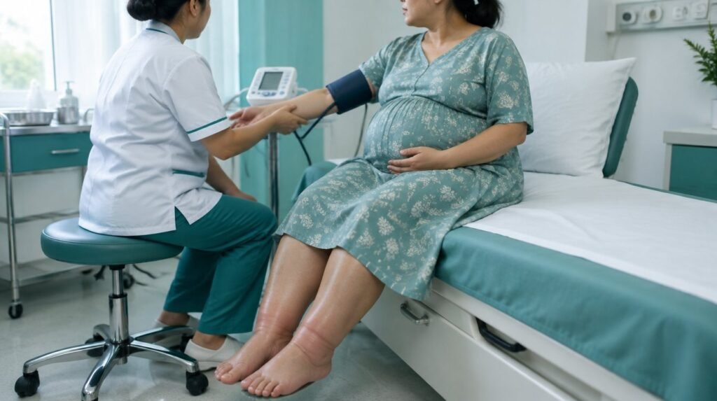 Pemeriksaan tekanan darah ibu hamil trimester tiga